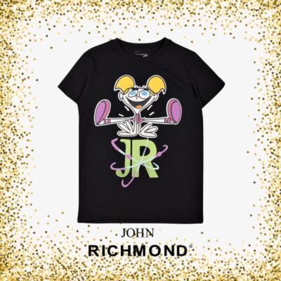 T-shirt John Richmond DeeDee-Size 8-Black
