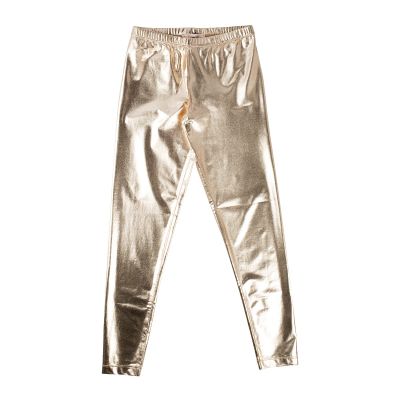 T-Love Παιδικό Παντελόνι χρυσό μεταλλικό για κορίτσι.