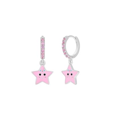 Agatha Ruiz De La Prada ασημένια σκουλαρίκια αστεράκι με πέρλα για κορίτσι