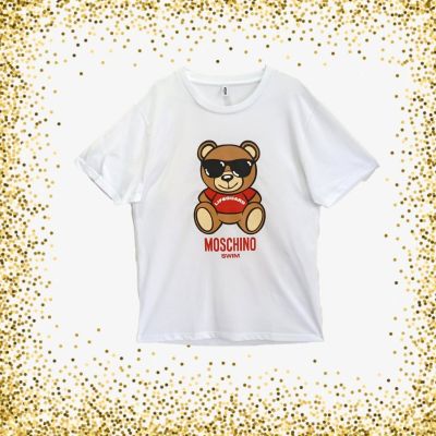 Moschino Εφηβική κοντομάνικη μπλούζα αρκουδάκι ναυαγοσώστης.