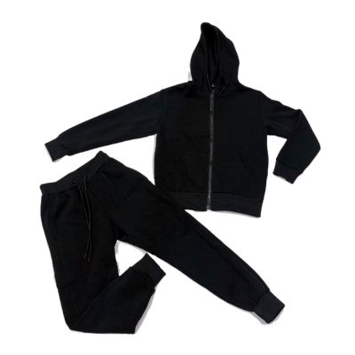 Yvon Fashion Παιδικό Μαύρο Σετ Φλις Φόρμες Unisex