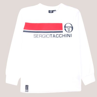 Sergio Tacchini παιδική άσπρη μακρυμάνικη μπλούζα για αγόρι