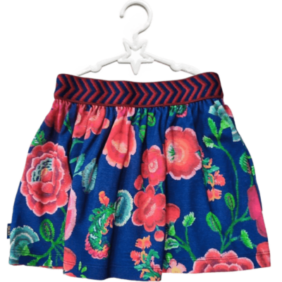 OILILY Βρεφική/Παιδική φούστα μπλε με λουλούδια 