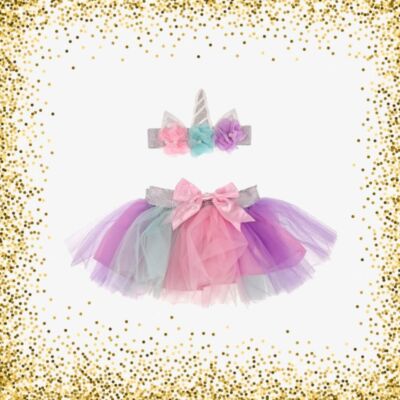 Βρεφικό σετ Unicorn για κορίτσι.