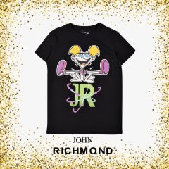 T-shirt John Richmond DeeDee-Size 8-Black